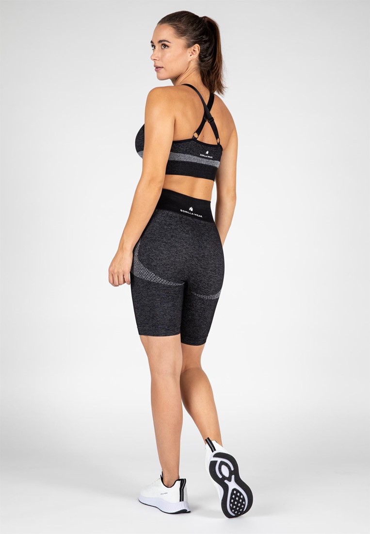 Selah Seamless Cycling Shorts - Black - L/XL Gorilla Wear
