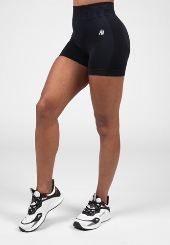Whitney Pantalon Corto Sin Costuras - Negro