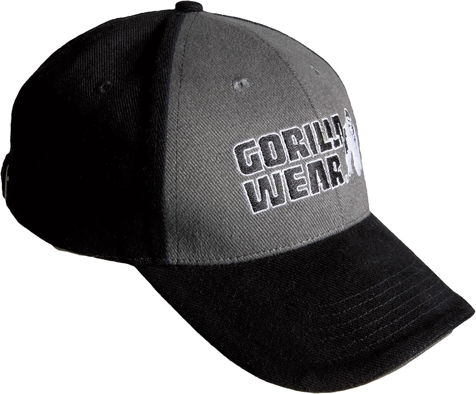 Classic Logo Pet Zwart Grijs Gorilla Wear