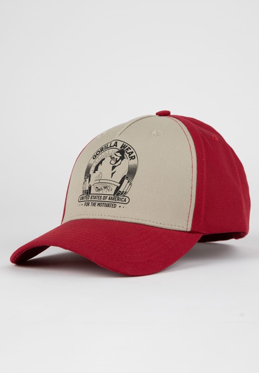 Buckley Gorra - Rojo/Beige