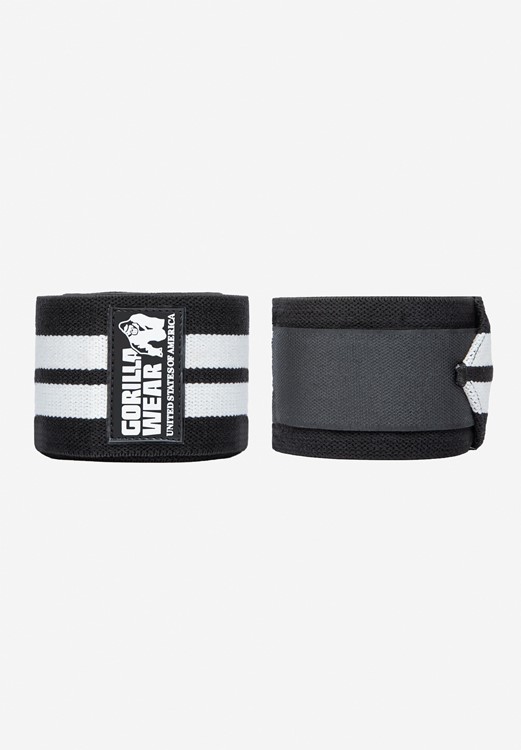 Knee Wraps - Zwart/Wit - 200CM