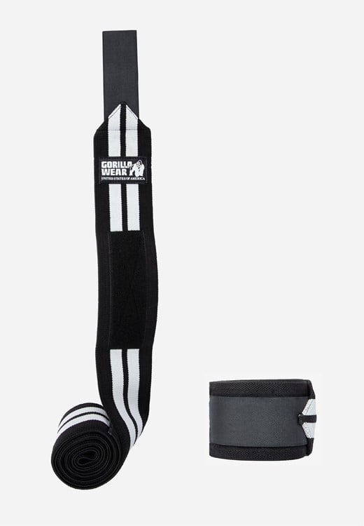 Knee Wraps Black/White