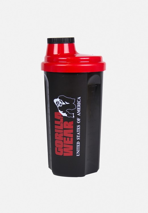 Gorilla Wear Shaker 700ML - Schwarz/Rot
