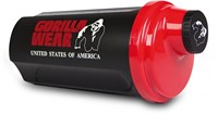 Gorilla Wear Shaker 700ML - Schwarz/Rot-2