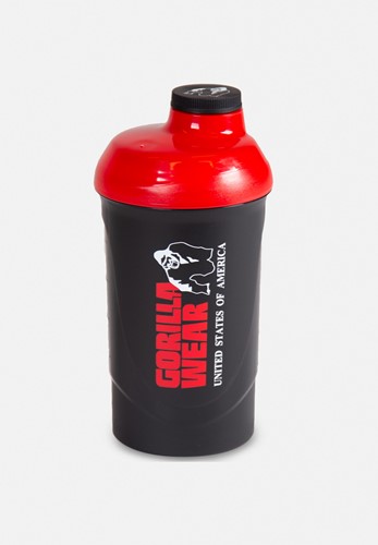 Gorilla Wear Shaker Wave 600ML - Negro/Rojo