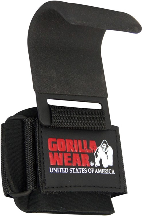 Weight Lifting Hooks - Black-2
