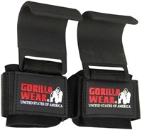 Weight Lifting Hooks - Black-3