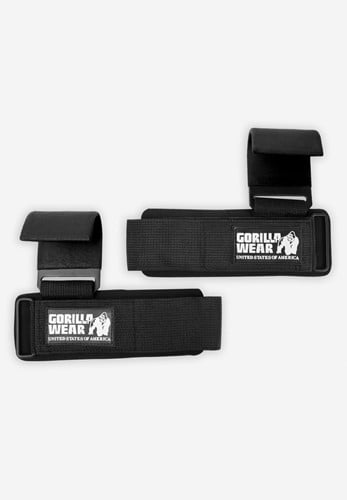 Weight Lifting Hooks - Black/White
