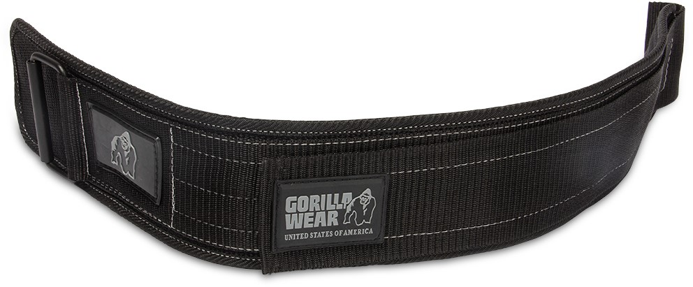 Gorilla Wear 4 Inch Padded Leather Lifting Belt - Black/Gray - 2XL/3XL  Gorilla Wear