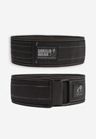 Gorilla Wear 4 Zoll Nylon Gewichthebergürtel - Schwarz/Grau - S/M