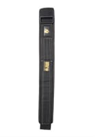 4 inch Nylon Belt Black/Gold