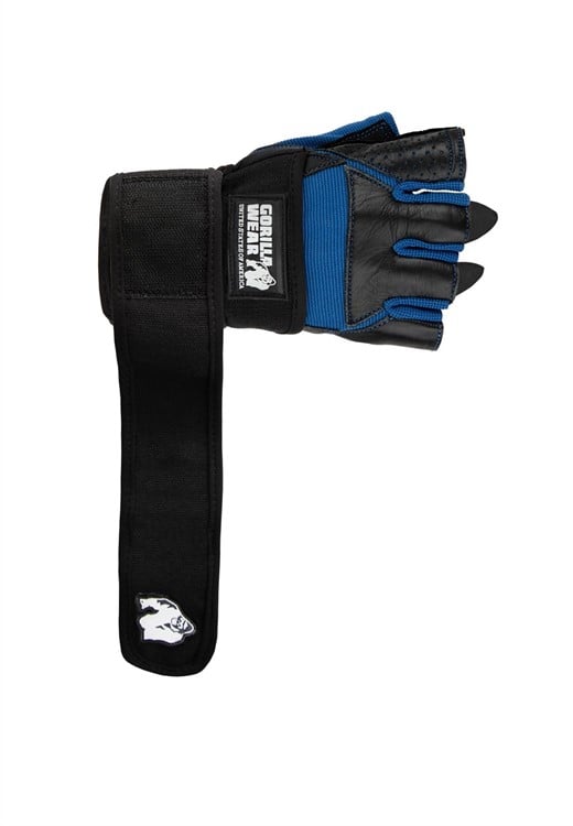 Dallas Wrist Wraps Gloves Black/Blue