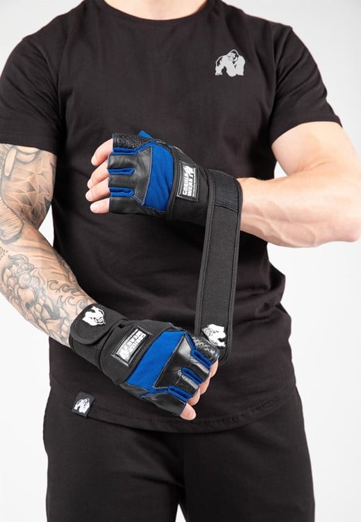 Dallas Wrist Wraps Gloves Black/Blue