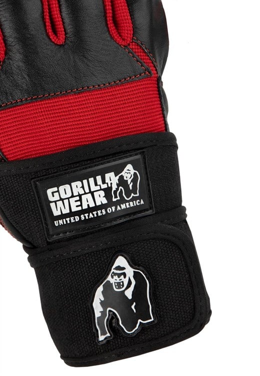 Dallas Wrist Wraps Gloves Black/Red