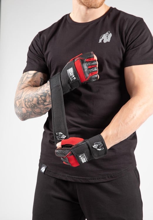 Dallas Wrist Wraps Gloves Black/Red