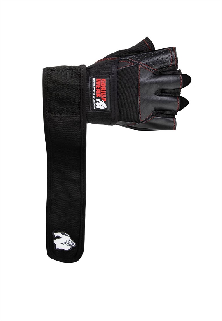 Palm Grip Pads - Black/Red Gorilla Wear