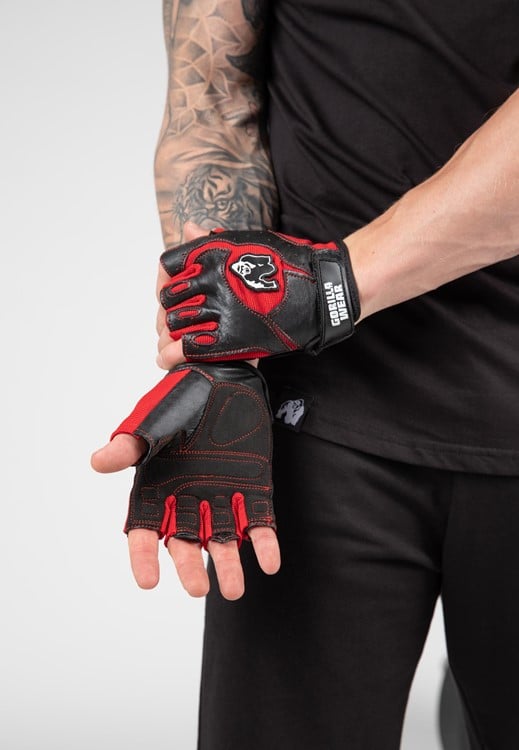 Mitchell Training Gloves Black/Red