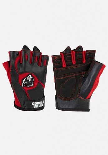Mitchell Fitnesshandschoenen - Zwart/Rood 