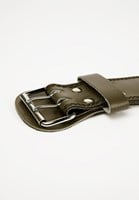 4 inch padded leather lifting belt green