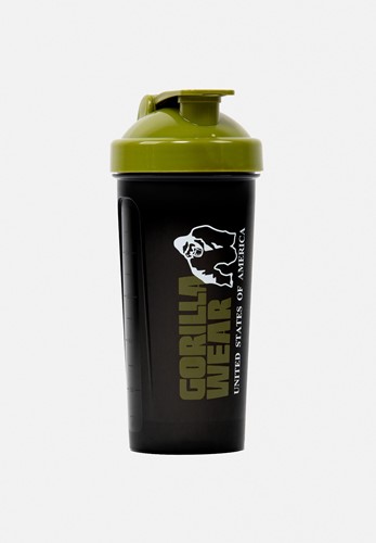Botella Shaker XXL 1000ML - Negro/Verde Oliva