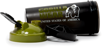 Shaker XXL 1000ML - Nero/Verde Militare-3