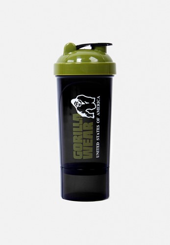 Botella Shaker Compact 400ML - Negro/Verde Oliva