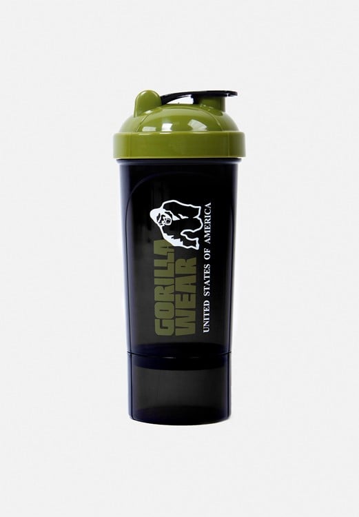 Shaker Compact 400ML - Zwart/Legergroen