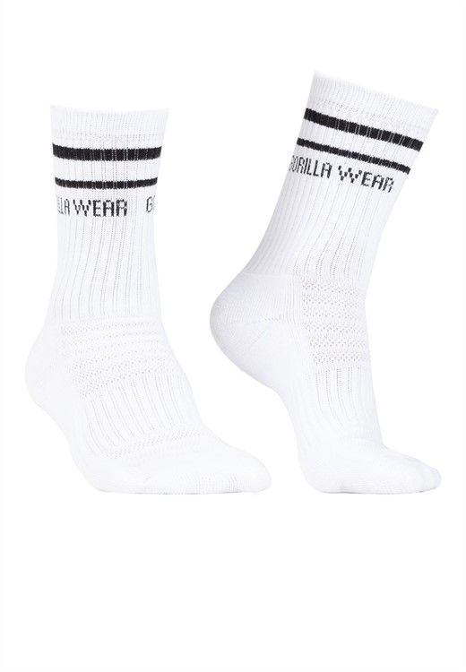 Chaussettes Crew Gorilla Wear - Blanc - EU 35-38