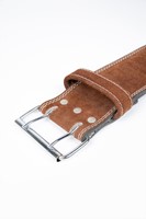 4 Inch Leather Lifting Belt Brown