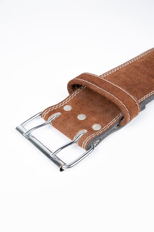 4 Inch Leather Lifting Belt Brown
