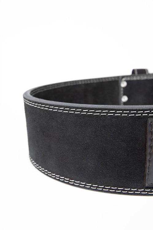 4 Inch Leather Lifting Belt Black