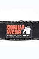 4 Inch Leather Lifting Belt Black