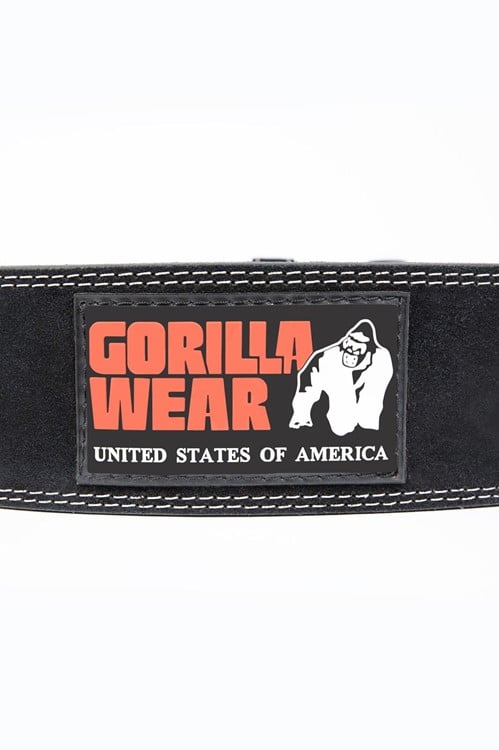 4 Inch Leather Lifting Belt Black