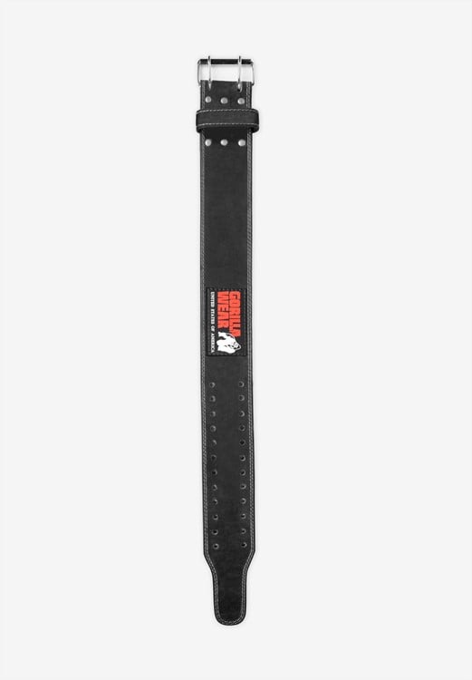 4 Inch Leather Lifting Belt Black