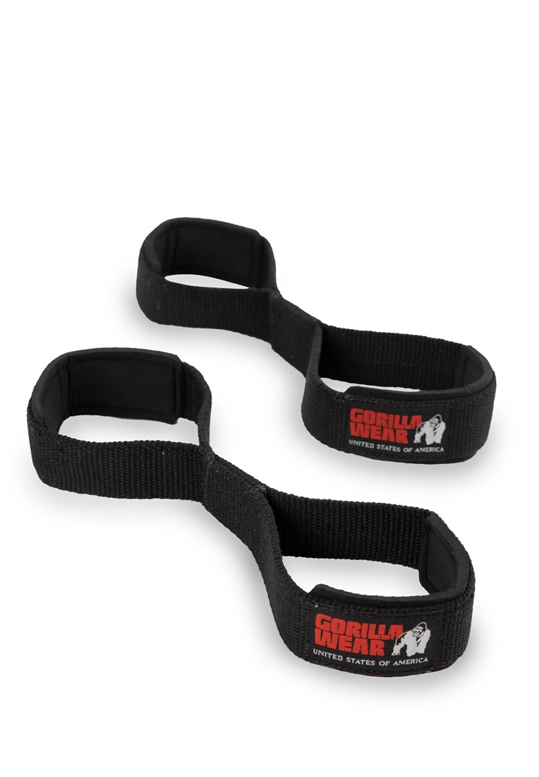 Figure 8 Lifting Straps Black S/M Gorilla Wear