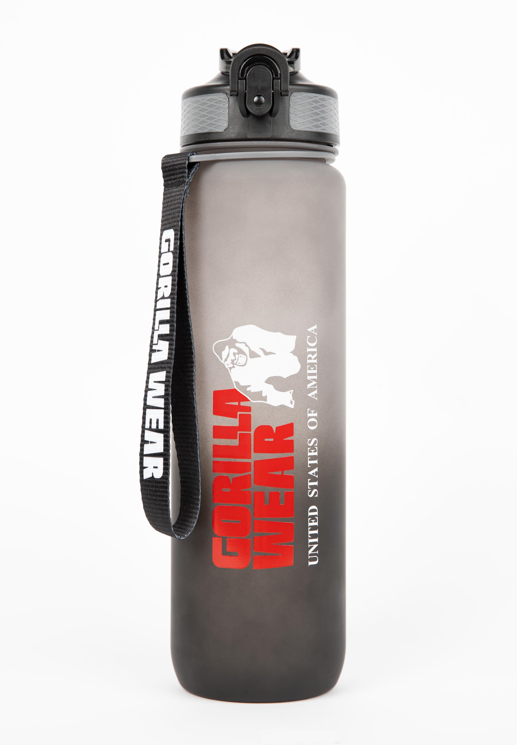 Gradient Water Bottle 1000ML - Black/Gray 8746