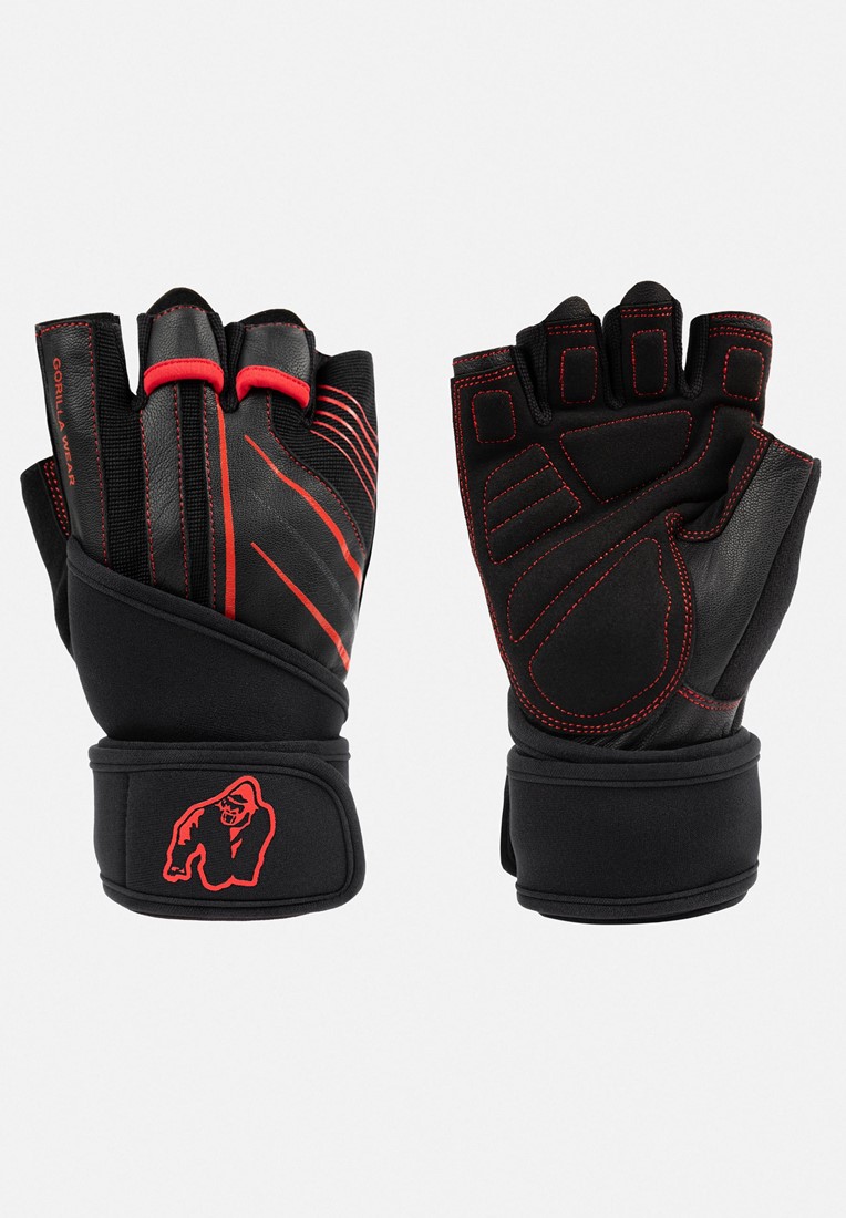 Dallas Wrist Wrap Gloves Black/Blue de Gorilla Wear