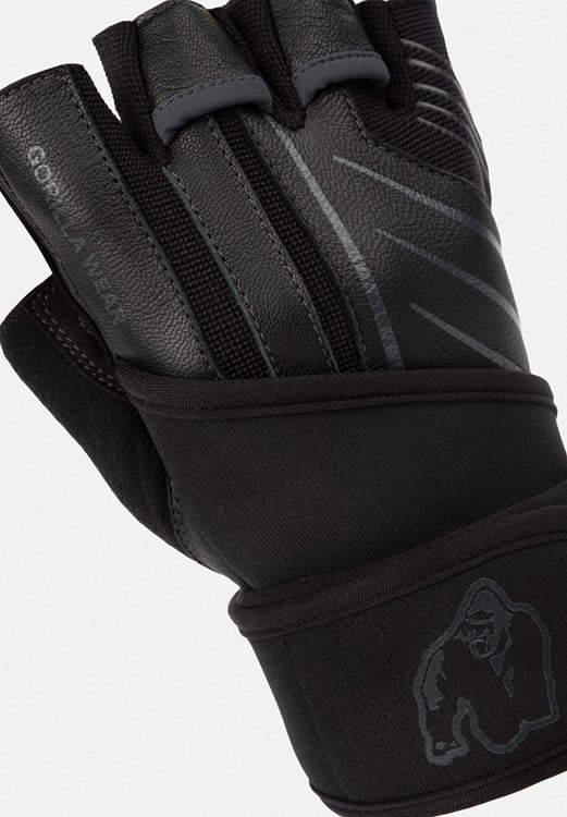 Dallas Wrist Wraps Gloves - Black/Gray