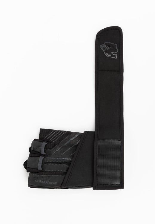 Dallas Wrist Wraps Gloves - Black/Gray