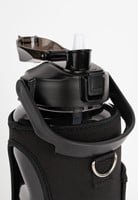 Water Bottle With Sleeve - Black