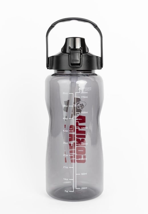 Water Bottle With Sleeve - Black
