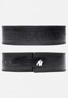 Gorilla Wear 4 Inch Carbon Leather Lever Belt - Black - S