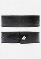 Gorilla Wear 4 Inch Carbon Leren Lever Belt - Zwart - S
