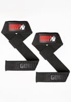 Padded Silicone Lifting Straps - Black