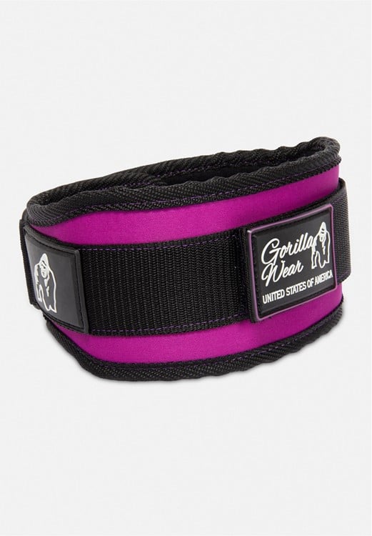 Gorilla Wear 4 Inch Women's Lifting Belt - Black/Purple - S