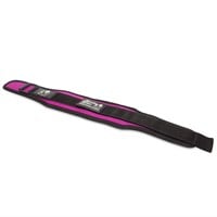 women's lifting belt - zwart/paars detail
