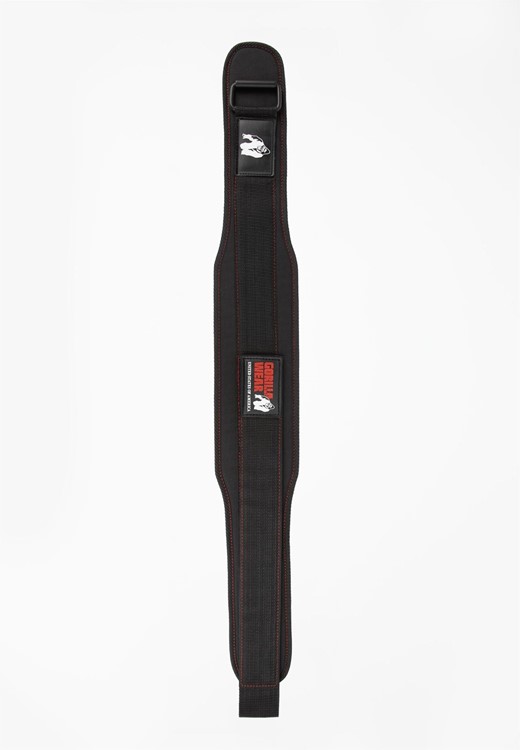 Women's Lifting Belt Black/Red Stitched