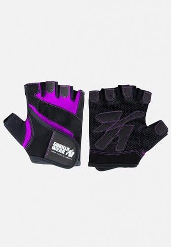 Women's Fitness Gloves - Black/Purple