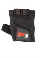 Women's Fitness Gloves Black/Red Stitch
