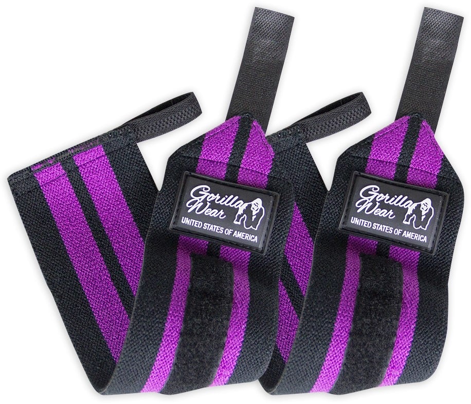 Women's Wrist Wraps Black/Purple Gorilla Wear